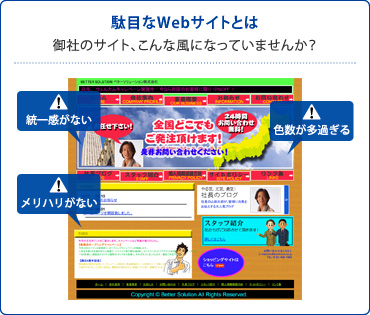 駄目なWebサイトとは